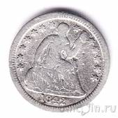 США 1/2 дайма 1842