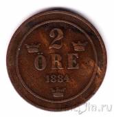 Швеция 2 оре 1884