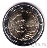 Германия 2 евро 2018 Гельмут Шмидт (F)