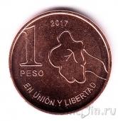 Аргентина 1 песо 2017