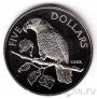Новая Зеландия 5 долларов 1996 Попугай
