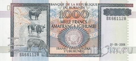 Бурунди 1000 франков 2006