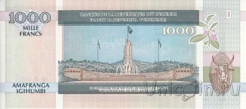 Бурунди 1000 франков 2006