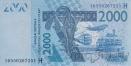 Нигер 2000 франков 2016