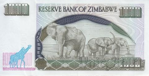 Зимбабве 1000 долларов 2003