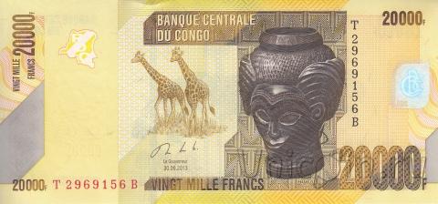 ДР Конго 20000 франков 2013