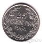 Либерия 25 центов 1968