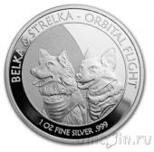 Ниуэ 1 доллар 2017 Белка и Стрелка