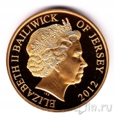 Джерси 50 пенсов 2012 60 лет Правления