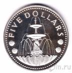 Барбадос 5 долларов 1973