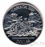 Канада 1 доллар 1989 Река МакКензи (UNC)