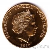 Острова Кука 1 доллар 2010 Король Георг III