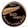 Финляндия 100 евро 2011 200 летие Банка Финляндиии