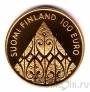 Финляндия 100 евро 2009 200 лет автономии