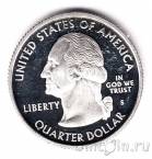 США 25 центов 2003 Illinois (S, серебро)
