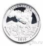 США 25 центов 2010 Yellowstone (S, серебро)
