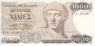 Греция 1000 драхм 1987