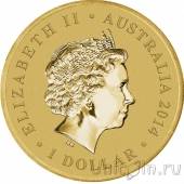 Австралия 1 доллар 2014 Год лошади