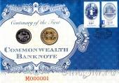 Австралия набор 20 центов и 1 доллар 2013 Первые банкноты