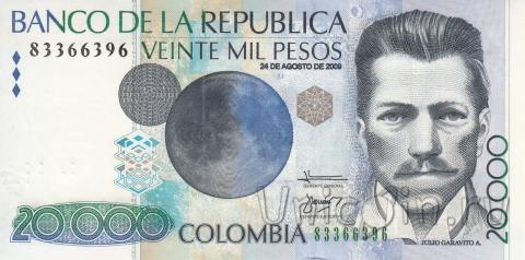 Колумбия 20000 песо 2009