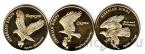 Остров Фалкон набор 3 монеты 5 долларов 2018 Хищные птицы