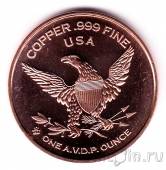 США унция меди - Военный орден Military Order of the Purple Heart