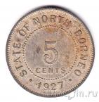 Британское Северное Борнео 5 центов 1927