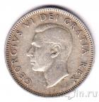 Канада 25 центов 1951