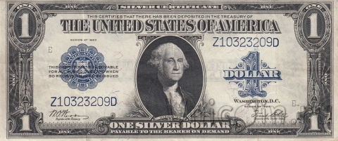  1  1923 (Silver Certificate)