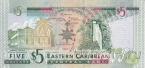 Восточно-Карибские Территории 5 долларов 2008