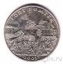 Либерия 5 долларов 2001 Форт-Самтер