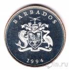 Барбадос 1 доллар 1994 Королева-Мать