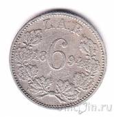 Южная Африка 6 пенсов 1894