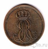 Ганновер 2 пфеннига 1847