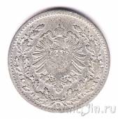 Германская Империя 50 пфеннигов 1877 (D)