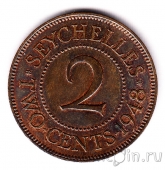 Сейшельские острова 2 цента 1948