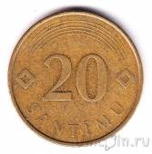 Латвия 20 сантимов 2007