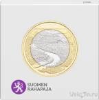 Финляндия 5 евро 2018 Река Оланга (proof)