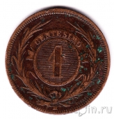Уругвай 1 сентесимо 1869
