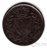 Италия (Сардиния) 5 чентезимо 1826