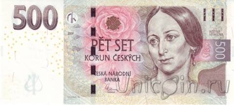 Чехия 500 крон 2009