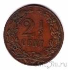 Нидерланды 2 1/2 цента 1904