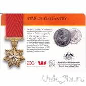 Австралия 20 центов 2017 The Star of Gallantry