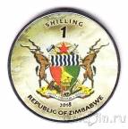 Зимбабве набор 10 монет 2018 Танки