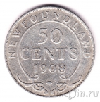 Ньюфаундленд 50 центов 1908