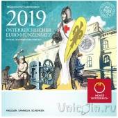 Австрия набор евро 2019 (в буклете)