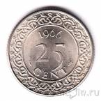 Суринам 25 центов 1966