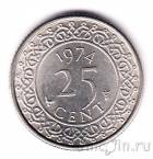 Суринам 25 центов 1974