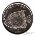 Западное Самоа 10 франков 2018 Рыба Ангел-анулярис