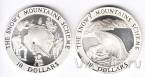 Австралия набор 2 монеты 10 долларов 1999 Гидрокомплекс Сноуи